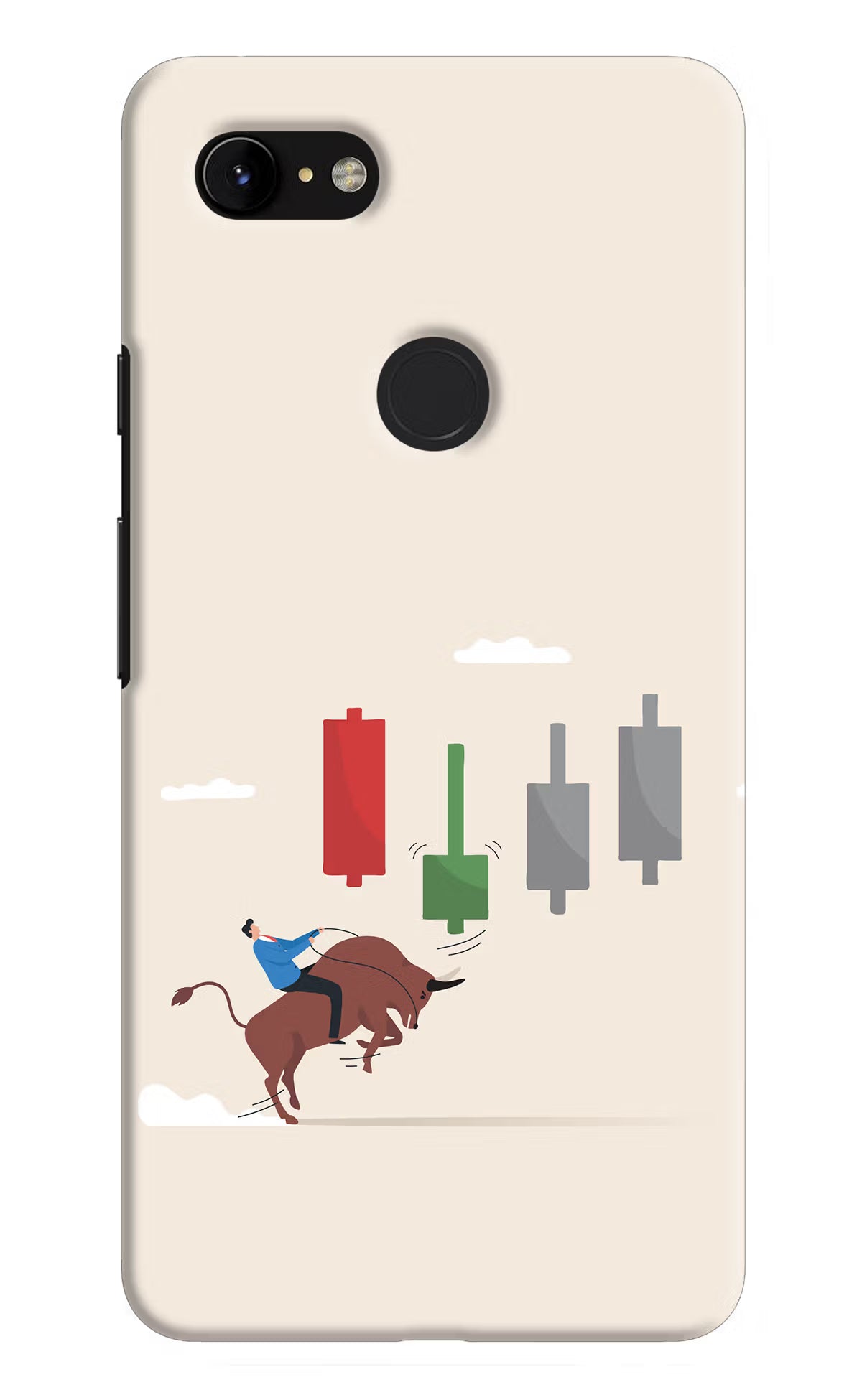 Bull Trading Momentum Google Pixel 3 XL Hard Case Back Cover by Casekaro