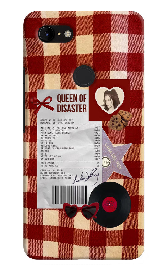 Queen of Disaster Google Pixel 3 XL Hard Case Back Cover by Casekaro