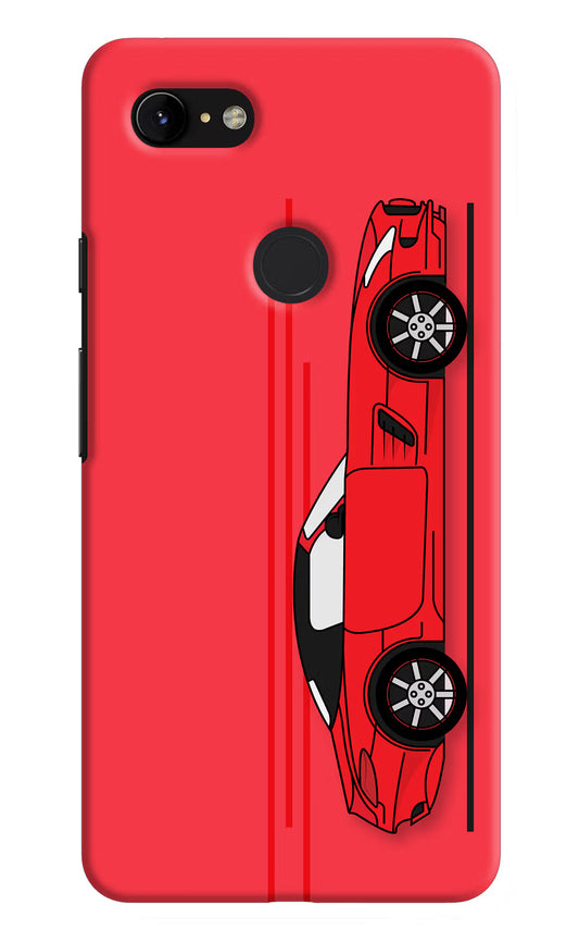 Red Velocity Google Pixel 3 XL Hard Case Back Cover by Casekaro