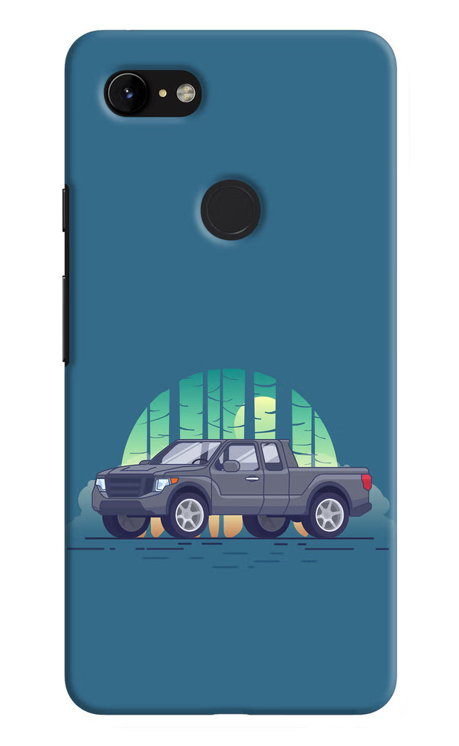 Retro Garage Vibe Google Pixel 3 XL Hard Case Back Cover by Casekaro