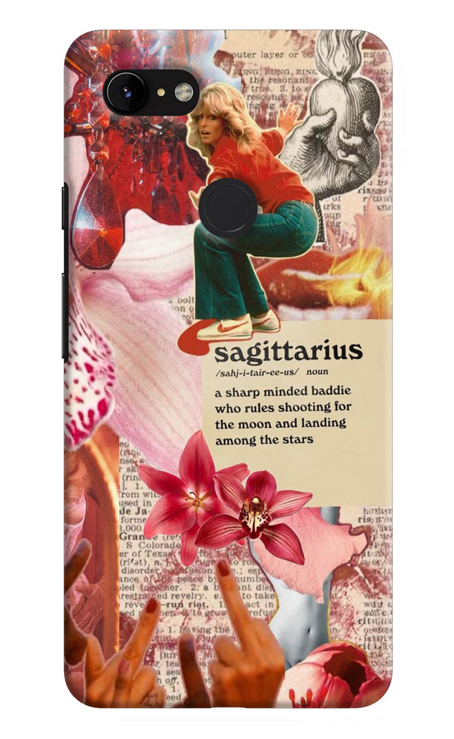Sagittarius Zodiac Google Pixel 3 XL Hard Case Back Cover by Casekaro