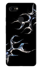 Chrome Tribal Google Pixel 3 XL Hard Case Back Cover by Casekaro
