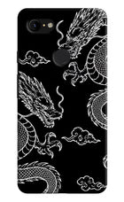 Twin Dragons Google Pixel 3 XL Hard Case Back Cover by Casekaro