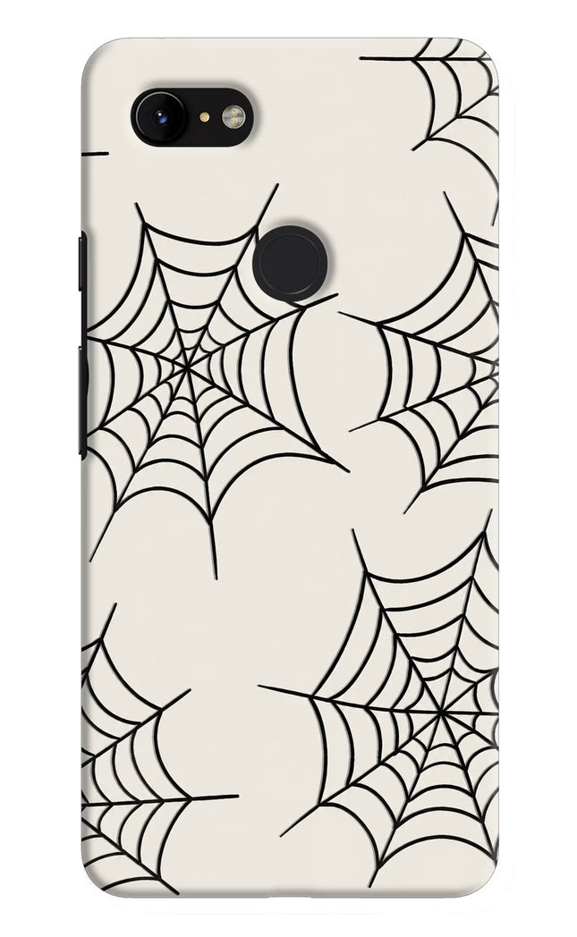 Spider Web Google Pixel 3 XL Hard Case Back Cover by Casekaro