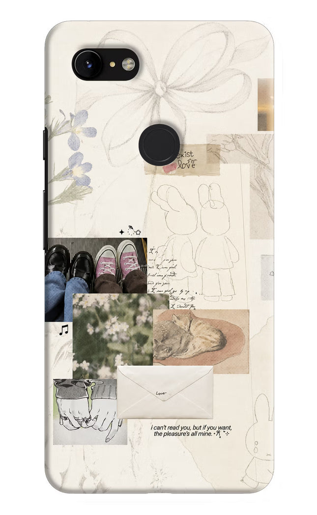 Soft Aesthetic Google Pixel 3 XL Hard Case Back Cover by Casekaro
