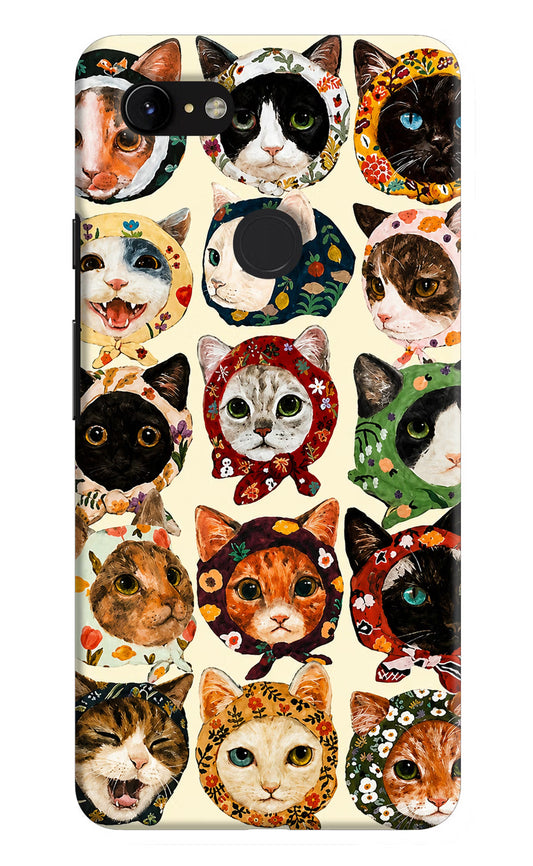 Cool Cat Google Pixel 3 XL Hard Case Back Cover by Casekaro