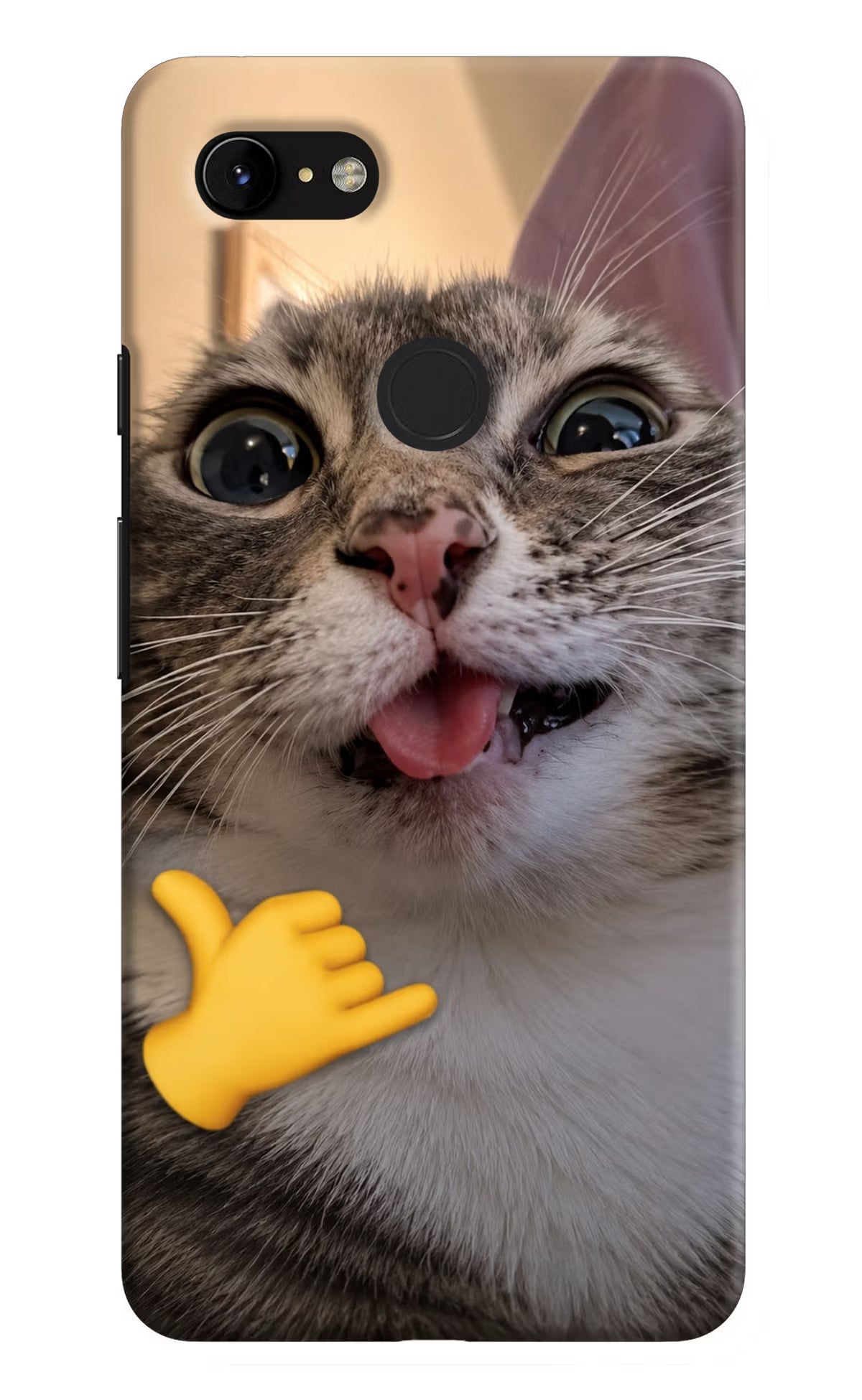 Silly Cat Call Google Pixel 3 XL Back Cover