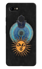 Divine Sun Google Pixel 3 XL Hard Case Back Cover by Casekaro