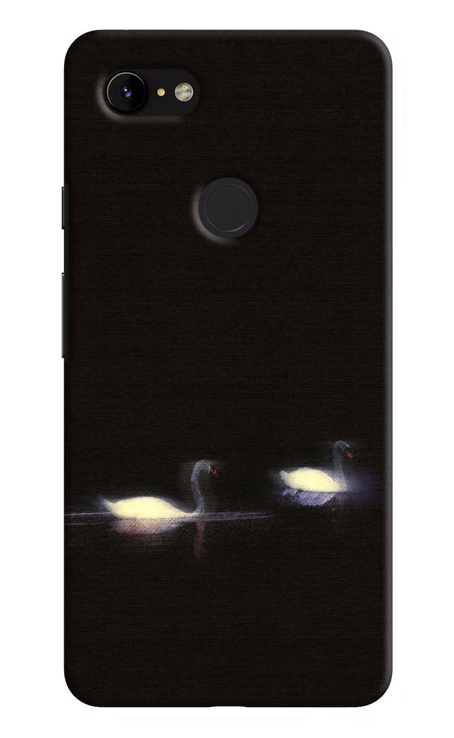 Silent Swans Google Pixel 3 XL Hard Case Back Cover by Casekaro