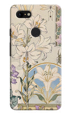 White Lily Google Pixel 3 XL Hard Case Back Cover by Casekaro