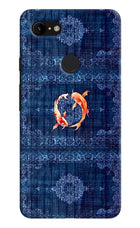 Koi Blue Google Pixel 3 XL Hard Case Back Cover by Casekaro
