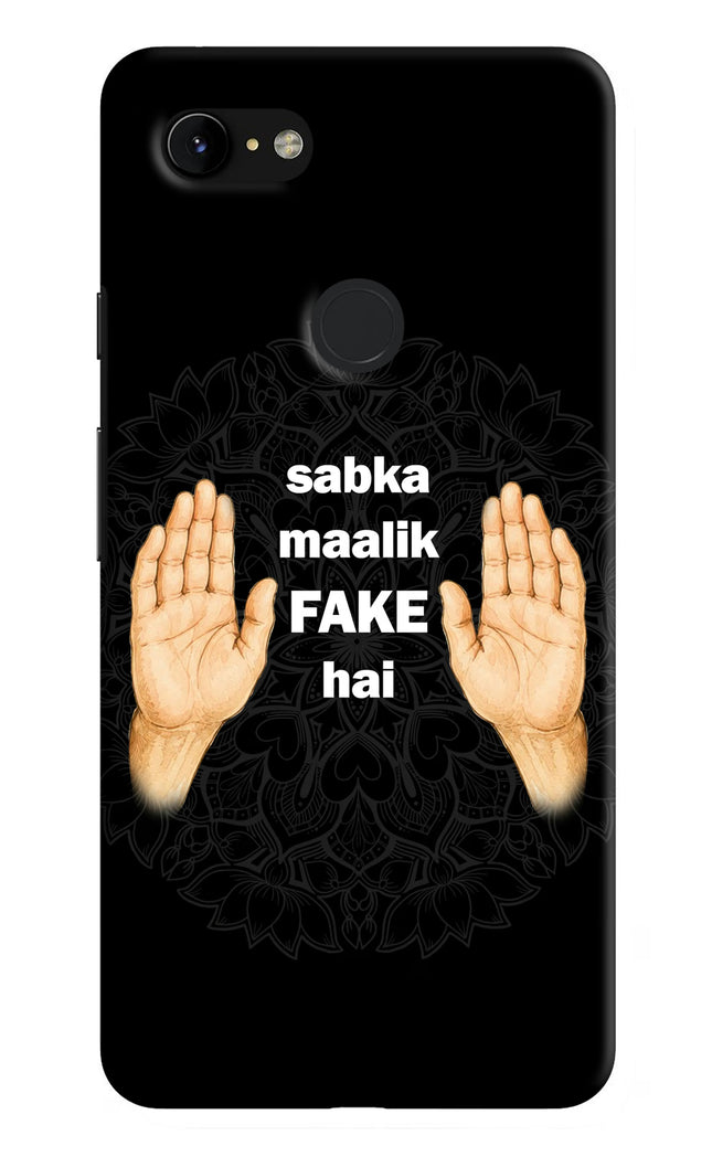 Sabka Malik Fake Google Pixel 3 XL Hard Case Back Cover by Casekaro