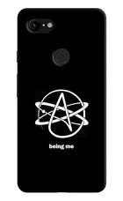 Atheist Symbol Google Pixel 3 XL Hard Case Back Cover by Casekaro