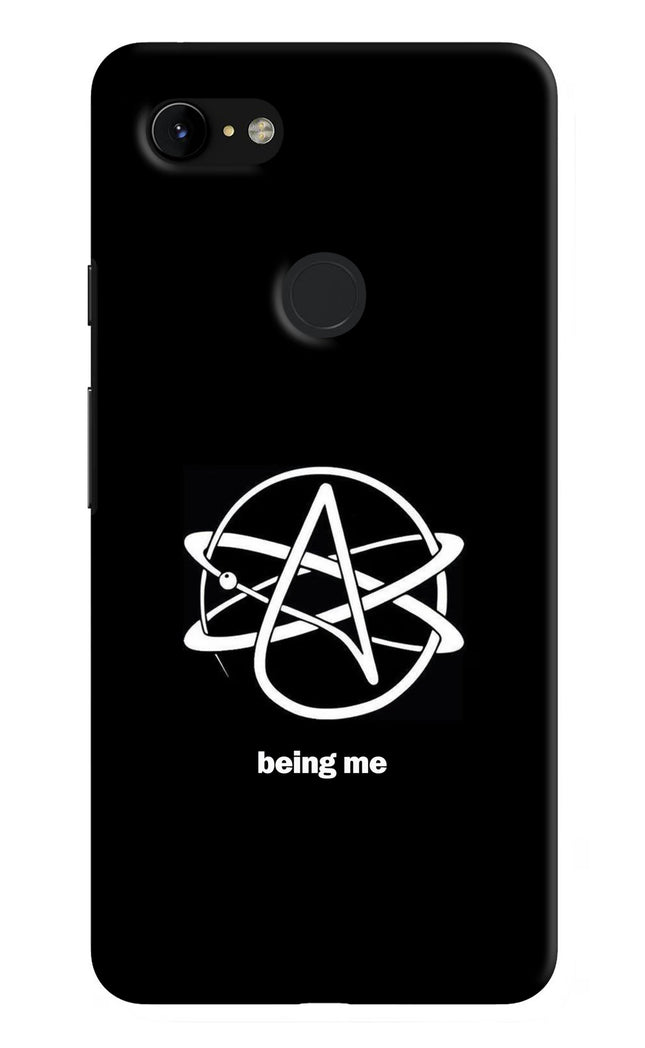 Atheist Symbol Google Pixel 3 XL Hard Case Back Cover by Casekaro