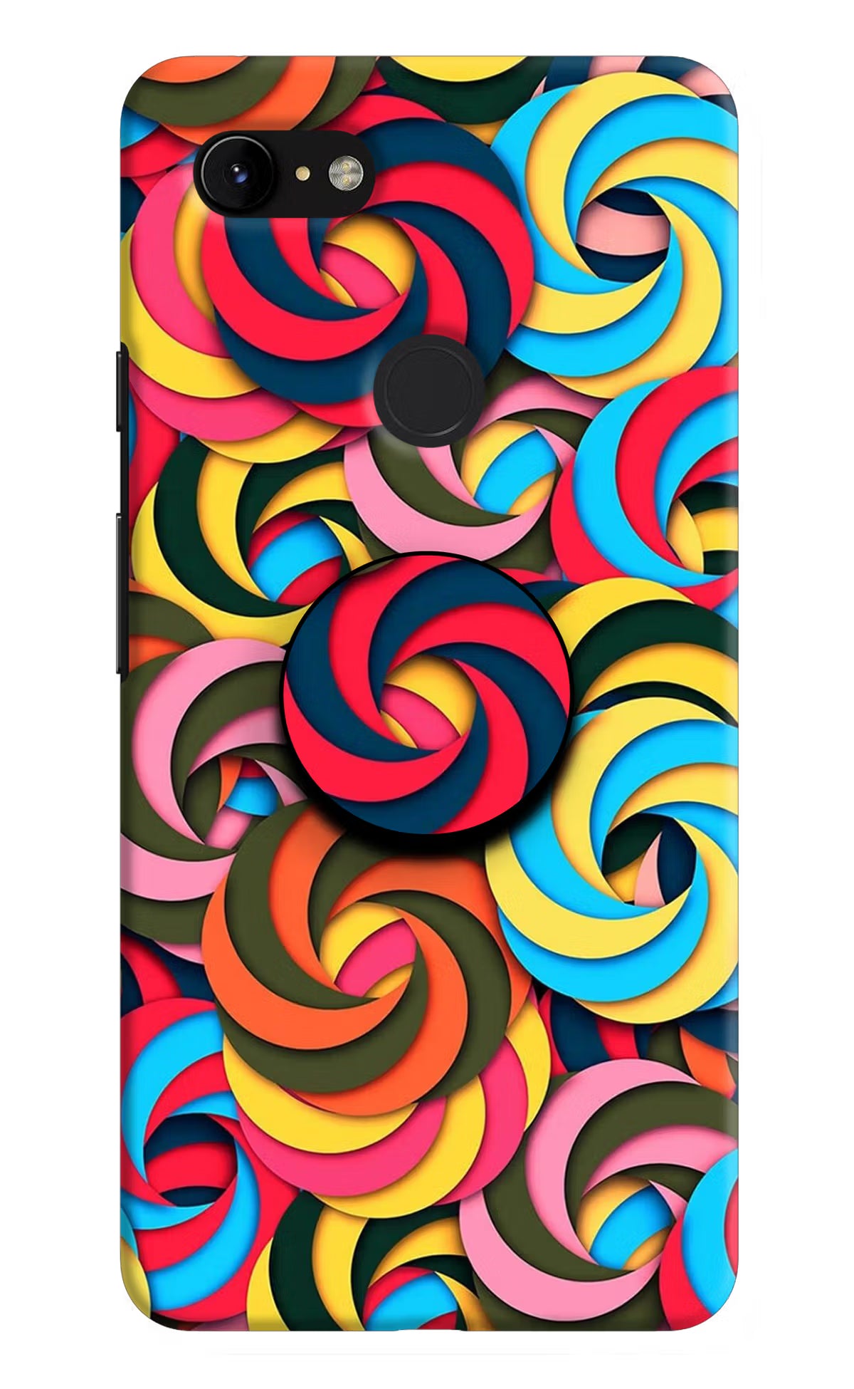Spiral Pattern Google Pixel 3 XL Pop Case by Casekaro
