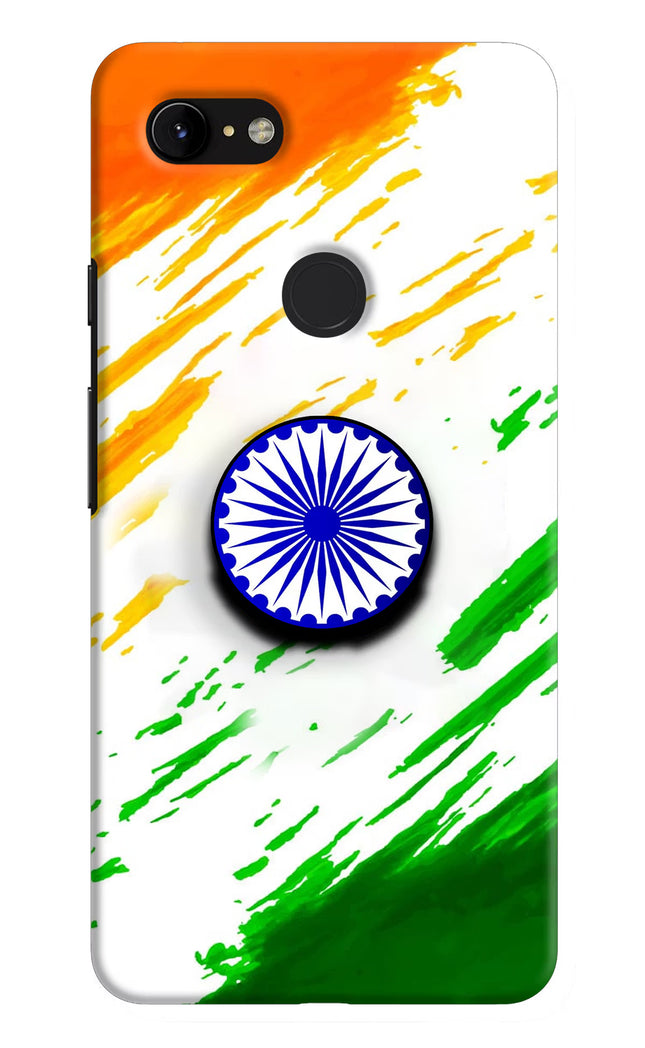 Indian Flag Ashoka Chakra Google Pixel 3 XL Pop Case by Casekaro