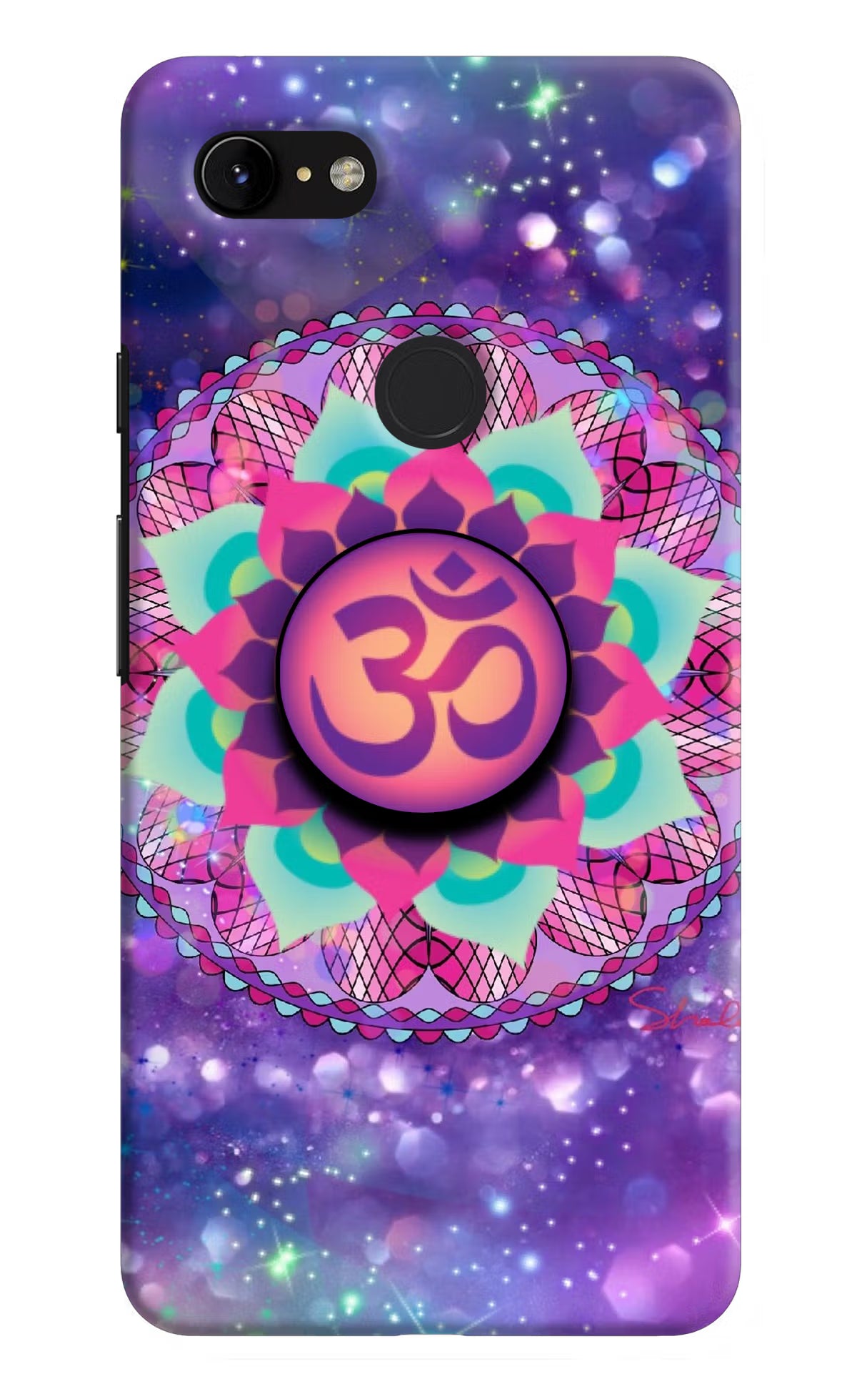 Om Purple Google Pixel 3 XL Pop Case by Casekaro