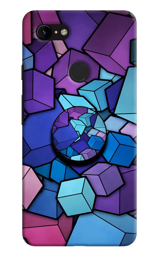 Cubic Abstract Google Pixel 3 XL Pop Case by Casekaro