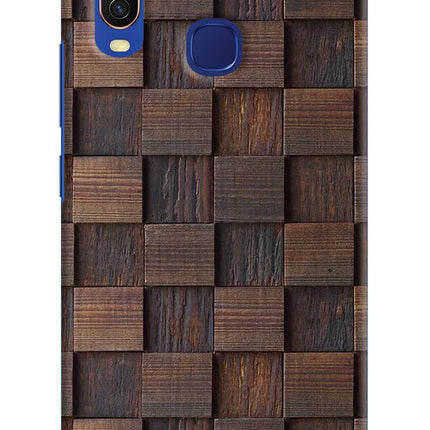 Wooden Cube Design Vivo Y11/Y12/U10 Hard Case Back Cover by Casekaro