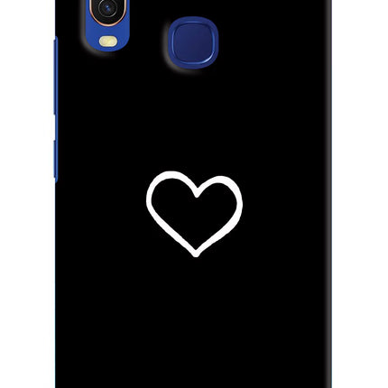 Heart Vivo Y11/Y12/U10 Hard Case Back Cover by Casekaro