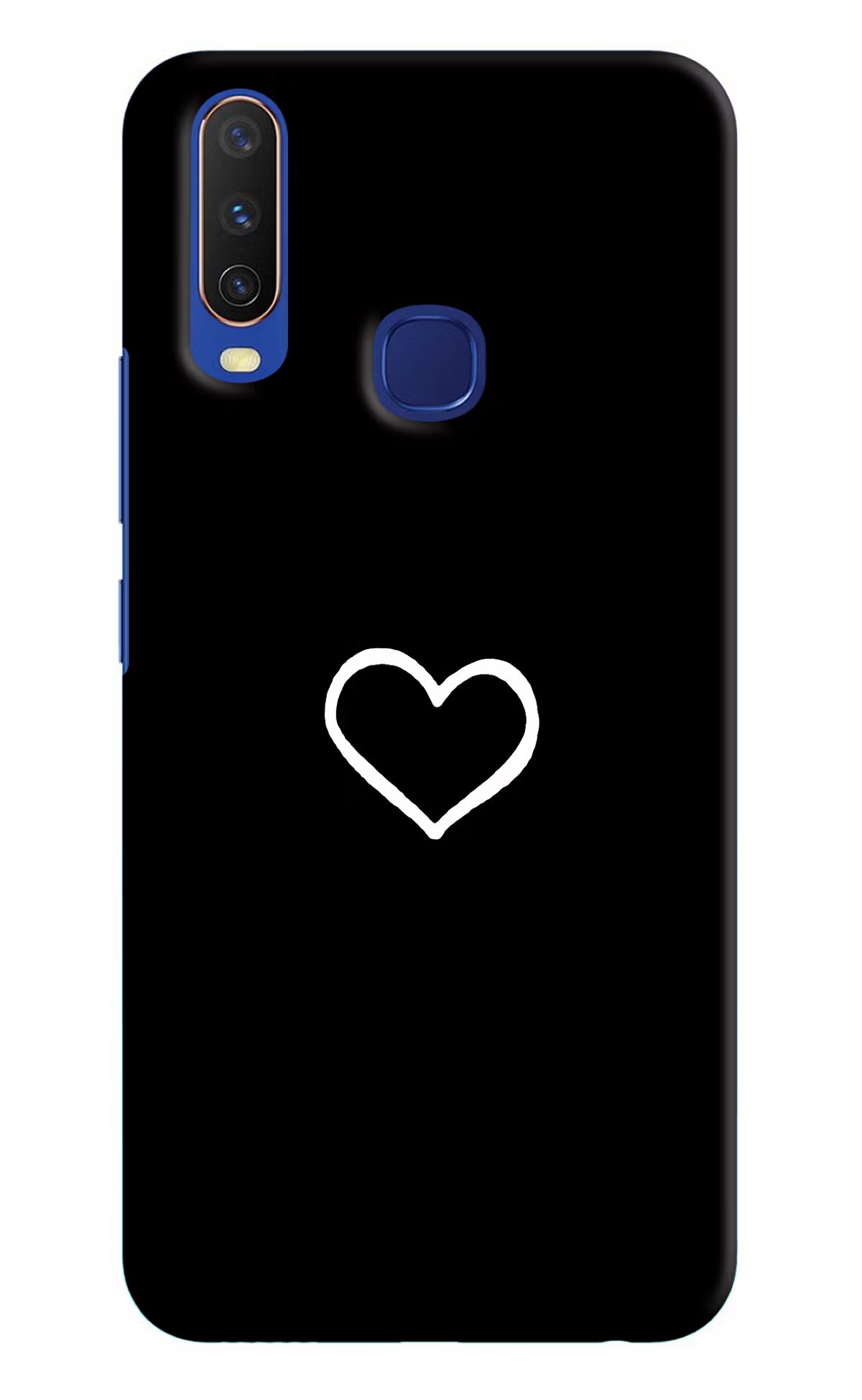 Heart Vivo Y11/Y12/U10 Hard Case Back Cover by Casekaro