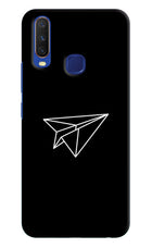 Paper Plane White Vivo Y11/Y12/U10 Hard Case Back Cover by Casekaro