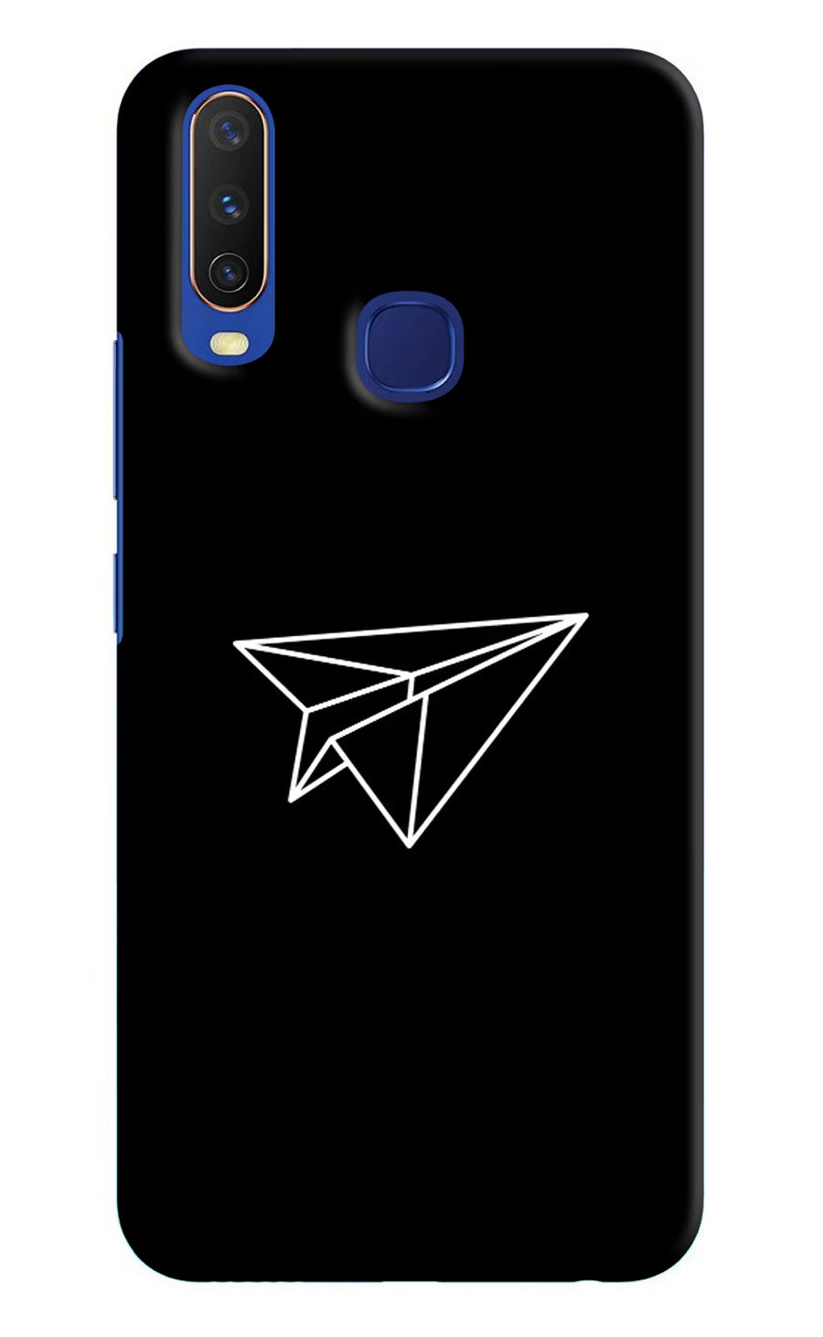Paper Plane White Vivo Y11/Y12/U10 Back Cover, Hard case