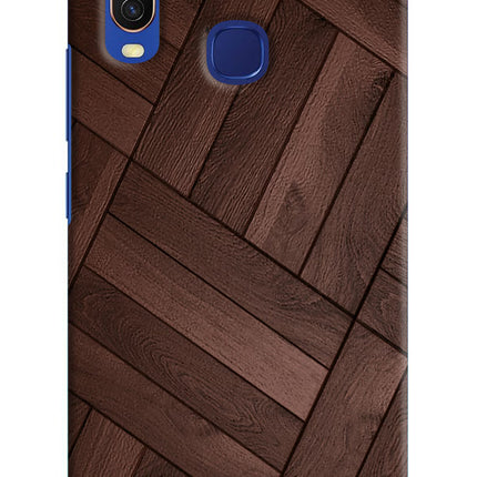 Wooden Texture Design Vivo Y11/Y12/U10 Hard Case Back Cover by Casekaro