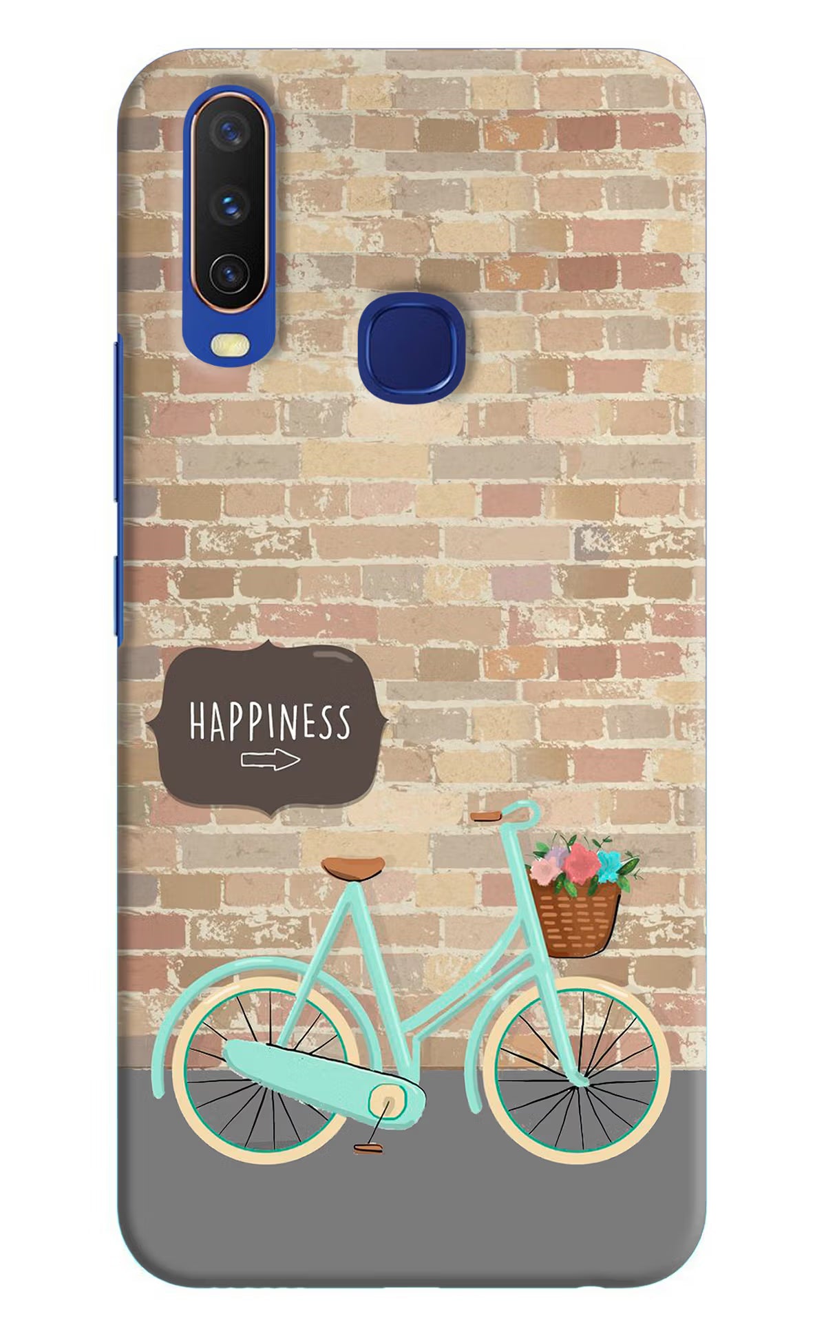 Happiness Artwork Vivo Y11/Y12/U10 Hard Case Back Cover by Casekaro