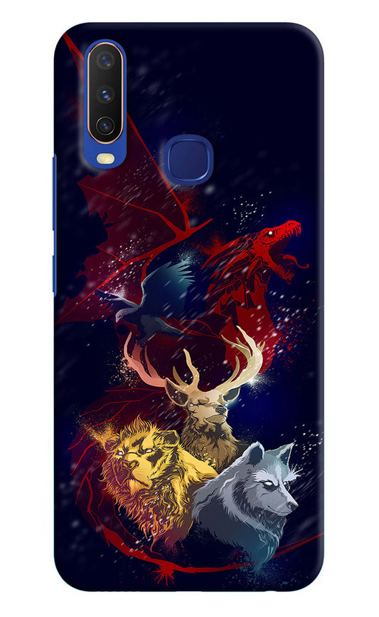 Game Of Thrones Vivo Y11/Y12/U10 Hard Case Back Cover by Casekaro