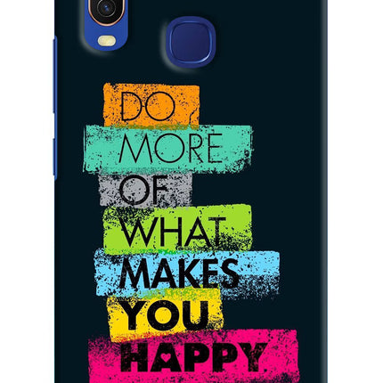 Do More Of What Makes You Happy Vivo Y11/Y12/U10 Hard Case Back Cover by Casekaro