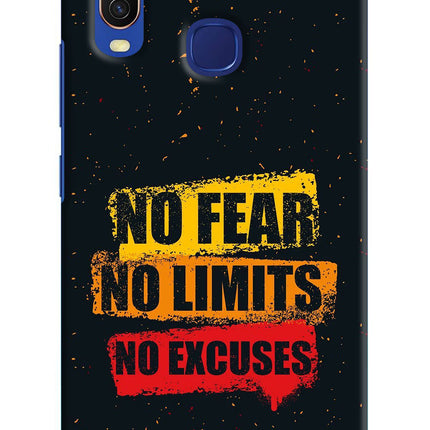 No Fear No Limits No Excuse Vivo Y11/Y12/U10 Hard Case Back Cover by Casekaro