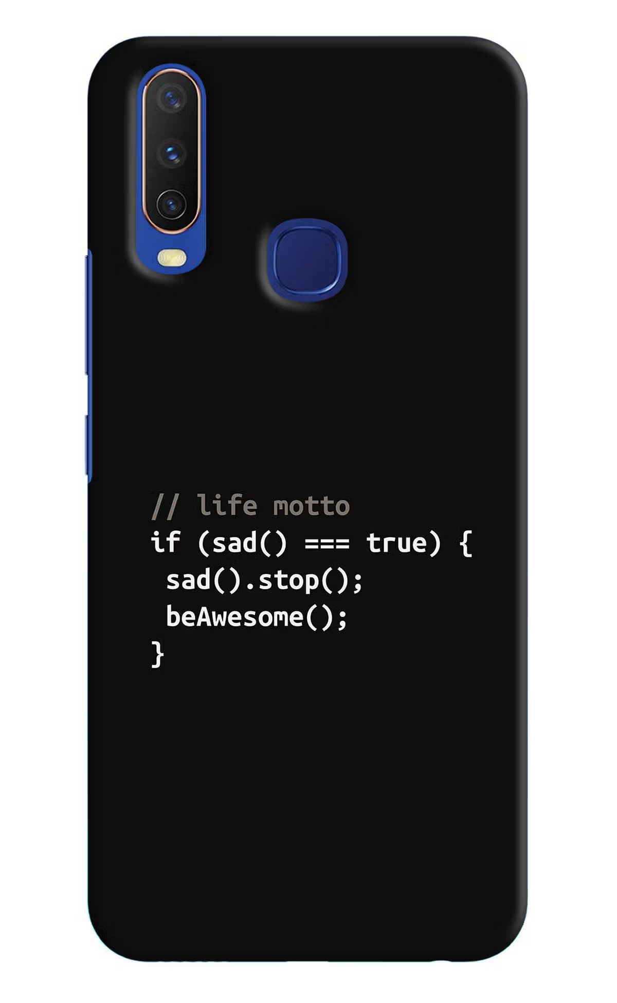 Life Motto Code Vivo Y11/Y12/U10 Hard Case Back Cover by Casekaro