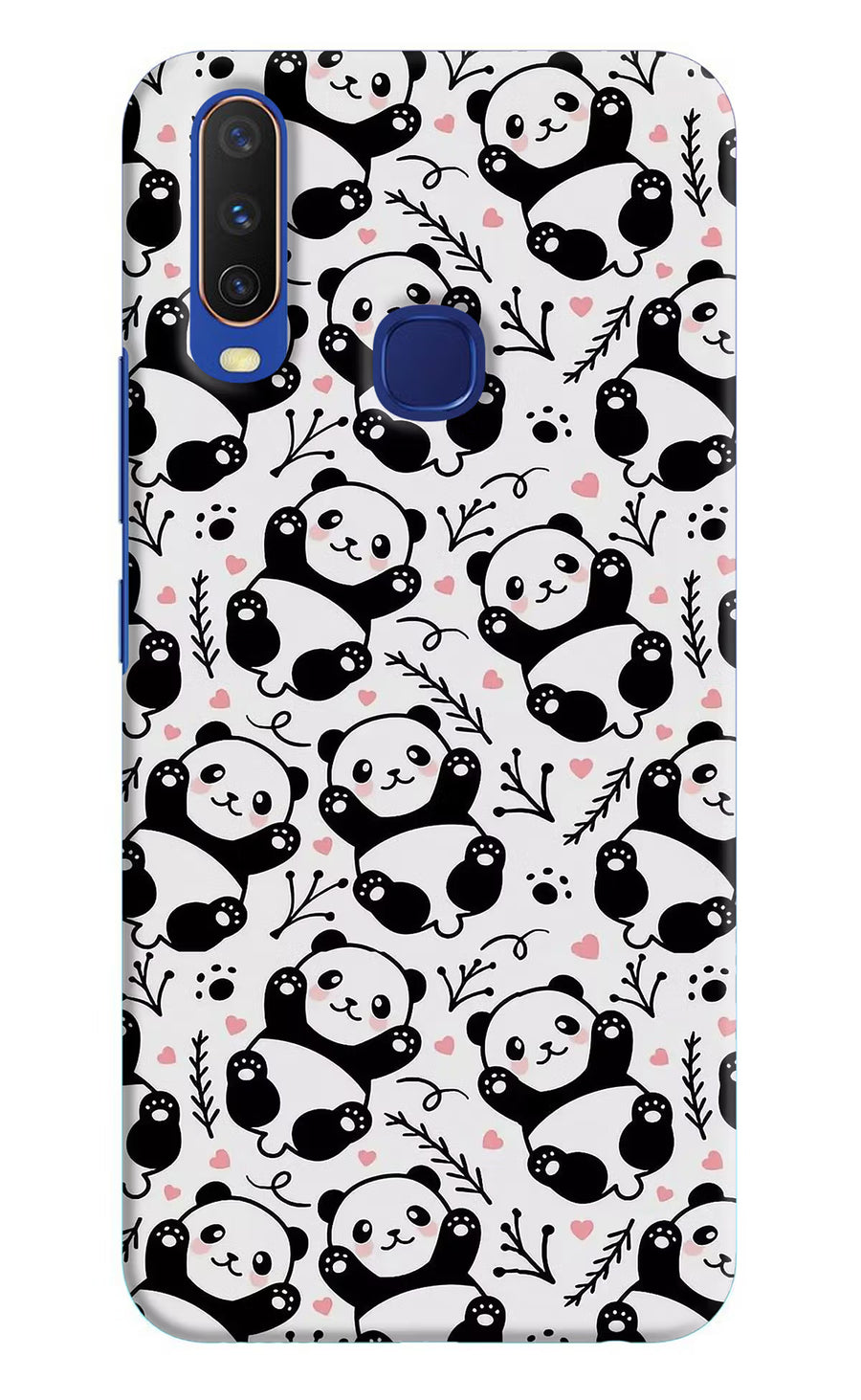 Cute Panda Vivo Y11/Y12/U10 Back Cover, Hard case