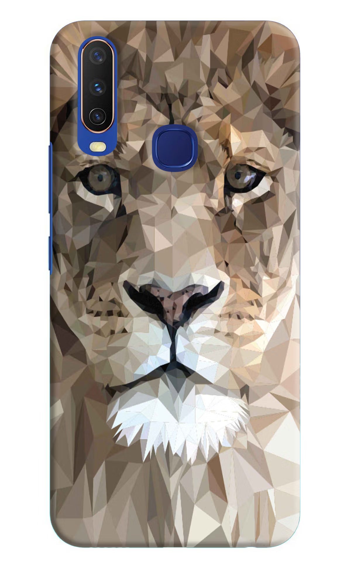 Lion Art Vivo Y11/Y12/U10 Hard Case Back Cover by Casekaro