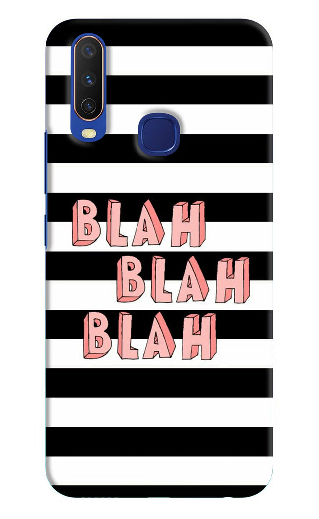 Blah Blah Blah Vivo Y11/Y12/U10 Hard Case Back Cover by Casekaro