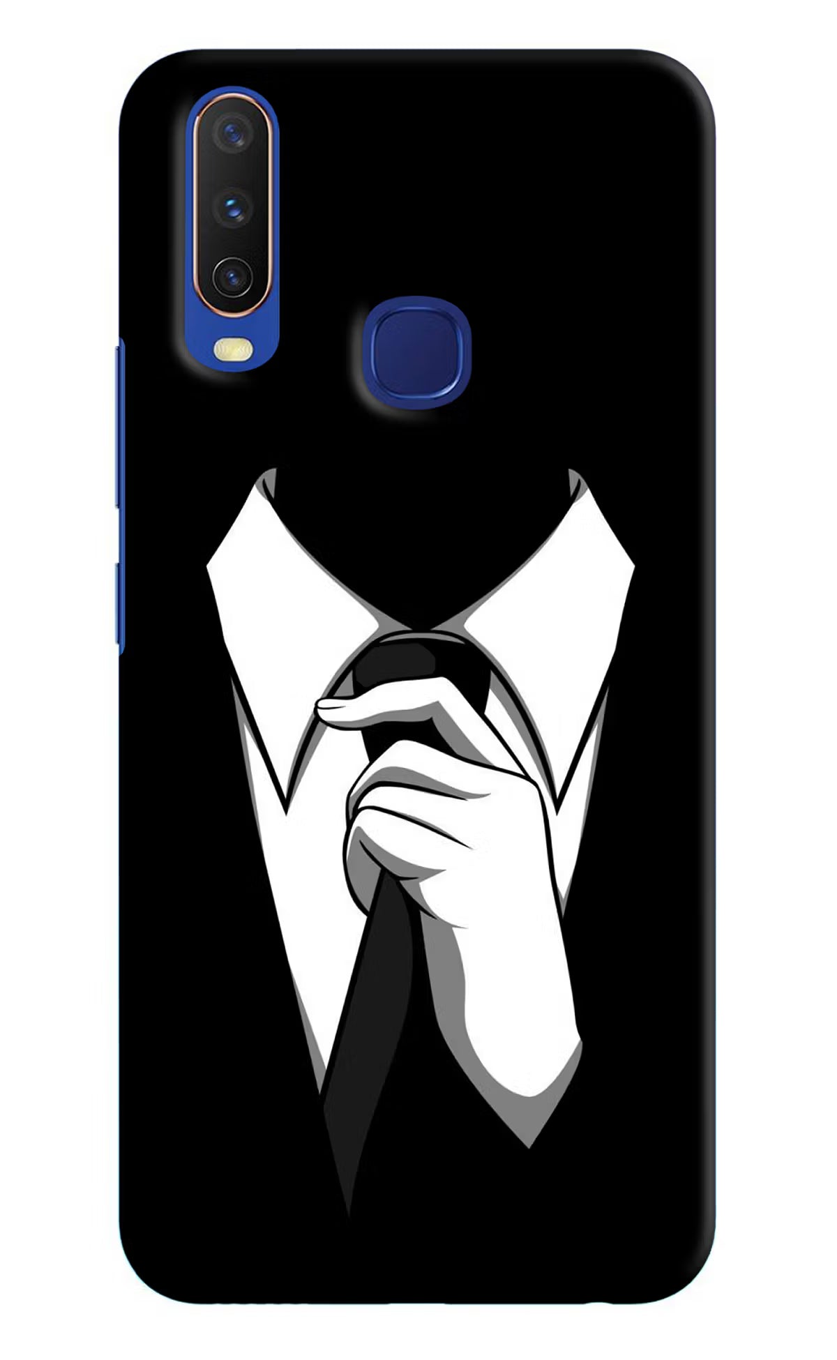 Black Tie Vivo Y11/Y12/U10 Hard Case Back Cover by Casekaro