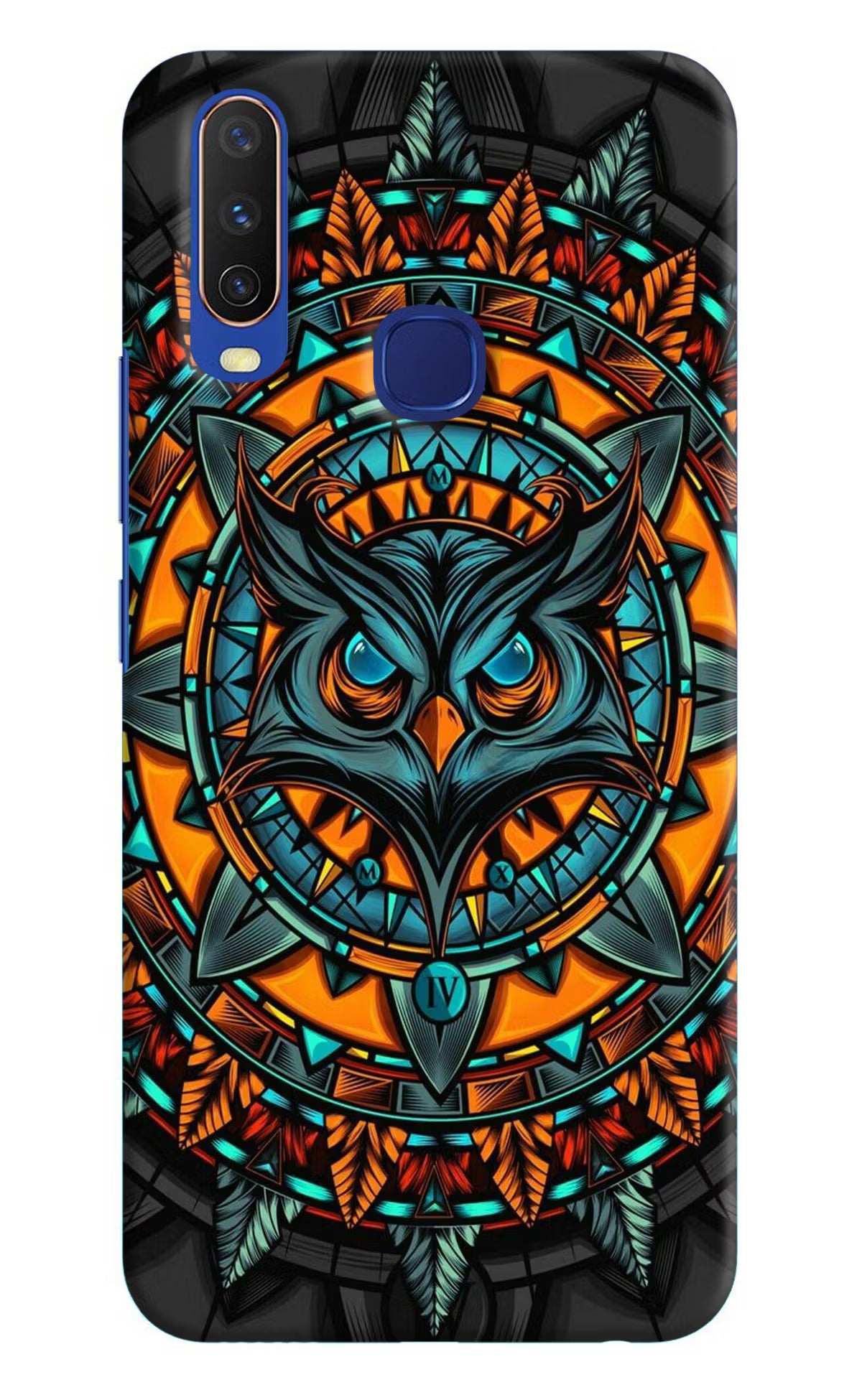 Angry Owl Art Vivo Y11/Y12/U10 Hard Case Back Cover by Casekaro