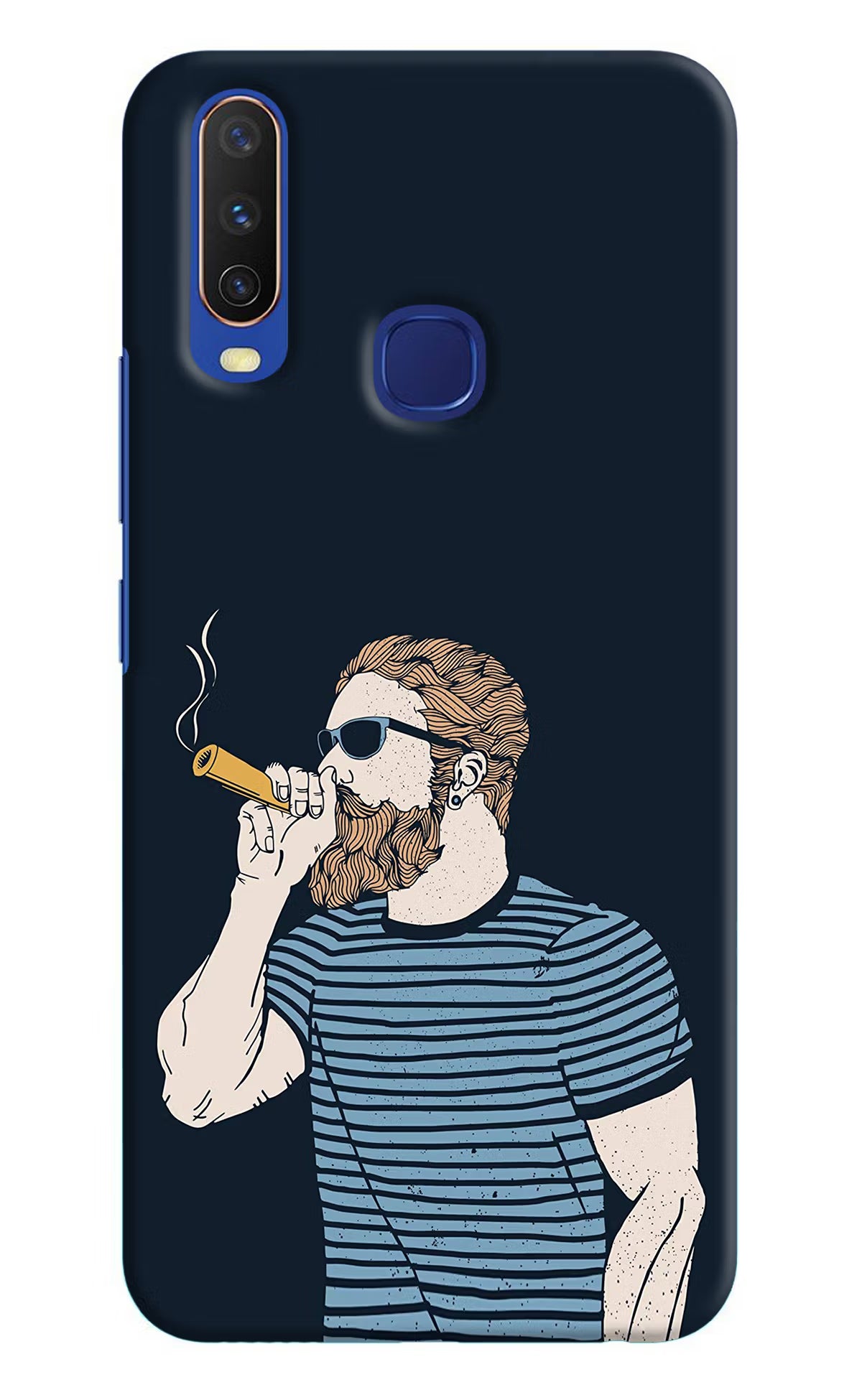 Smoking Vivo Y11/Y12/U10 Hard Case Back Cover by Casekaro