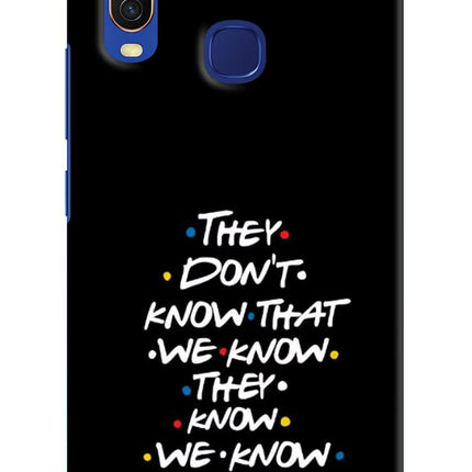FRIENDS Dialogue Vivo Y11/Y12/U10 Hard Case Back Cover by Casekaro
