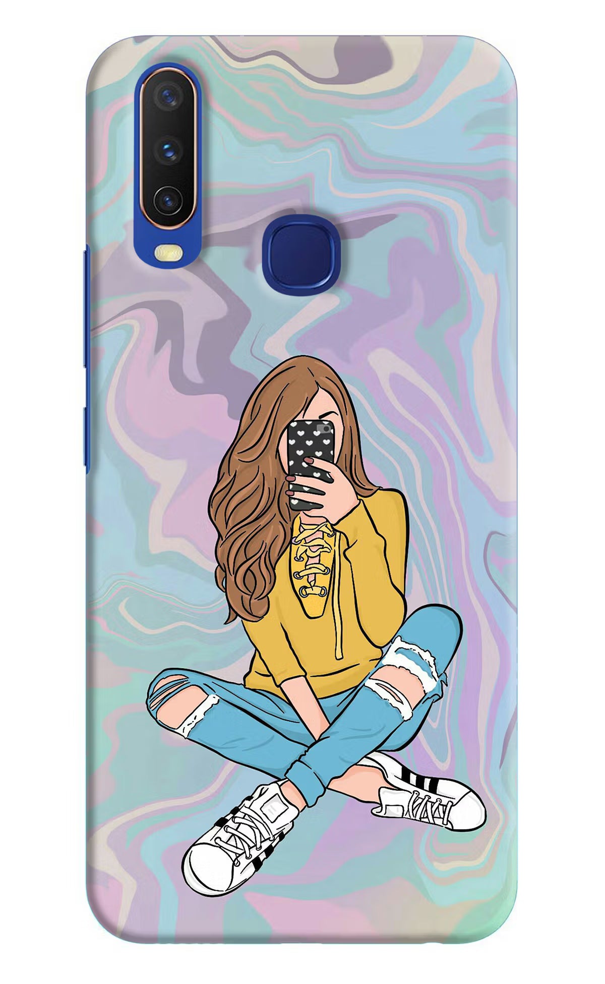 Selfie Girl Vivo Y11/Y12/U10 Hard Case Back Cover by Casekaro