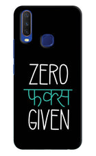 Zero Fucks Given Vivo Y11/Y12/U10 Hard Case Back Cover by Casekaro