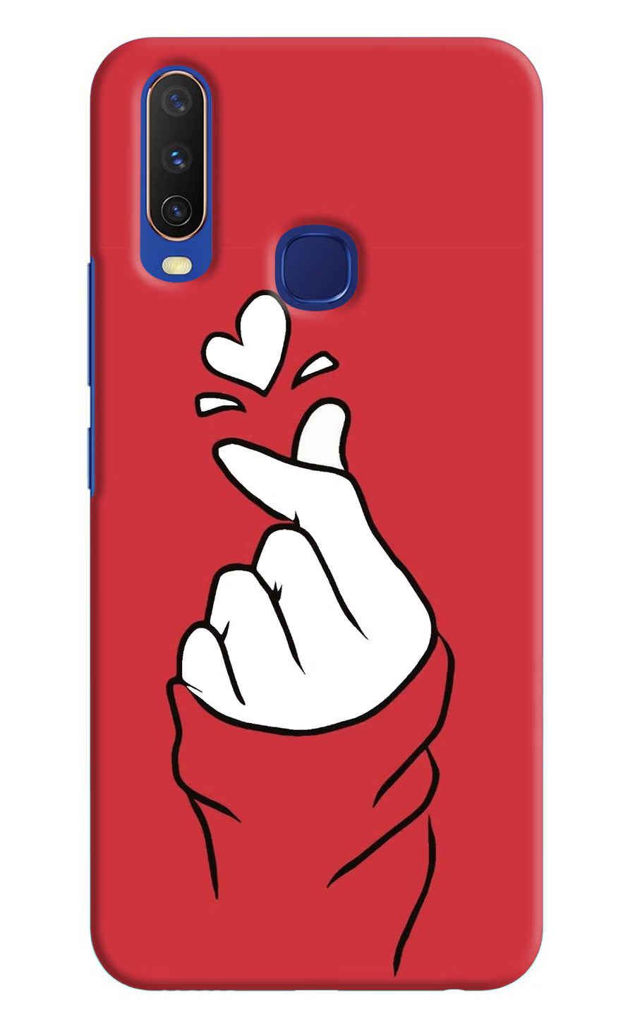 Korean Love Sign Vivo Y11/Y12/U10 Back Cover, Hard case