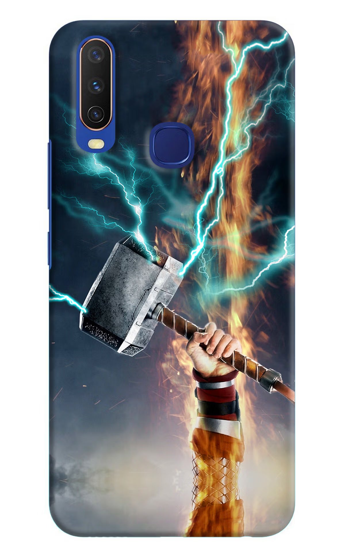 Thor Hammer Mjolnir Vivo Y11/Y12/U10 Hard Case Back Cover by Casekaro