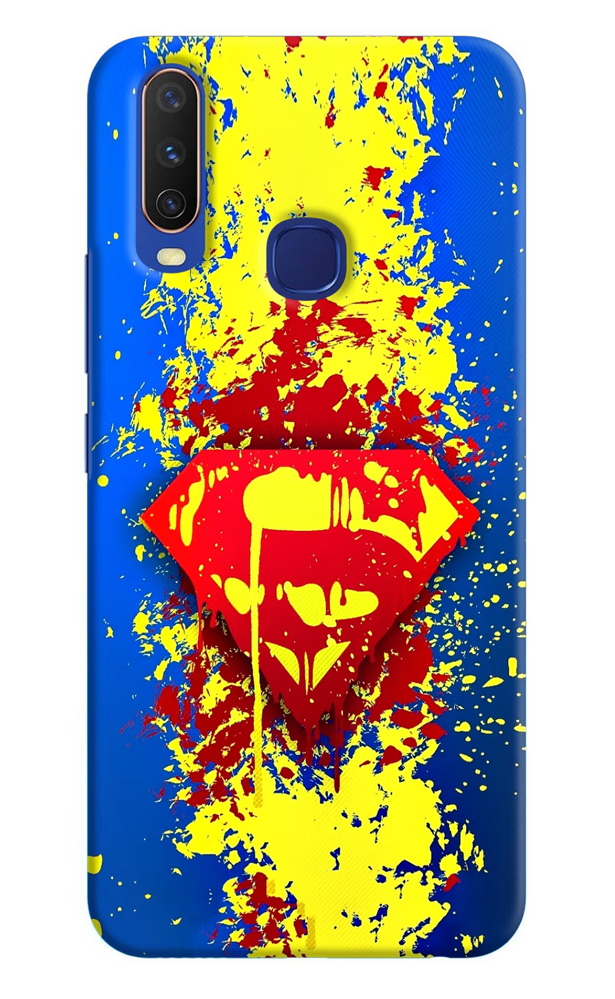 Superman logo Vivo Y11/Y12/U10 Hard Case Back Cover by Casekaro