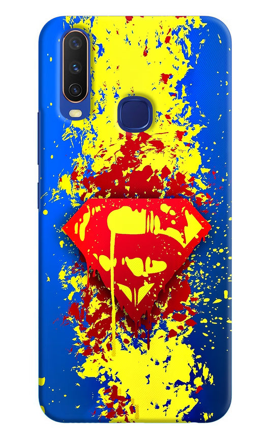 Superman logo Vivo Y11/Y12/U10 Hard Case Back Cover by Casekaro