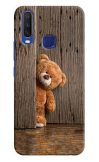 Teddy Wooden Vivo Y11/Y12/U10 Hard Case Back Cover by Casekaro