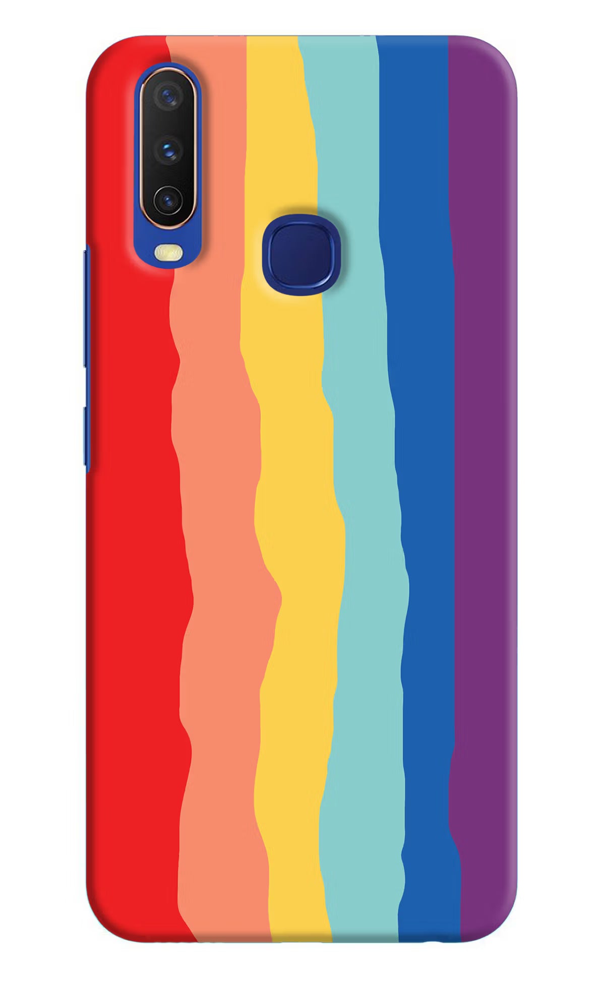 Rainbow Vivo Y11/Y12/U10 Hard Case Back Cover by Casekaro