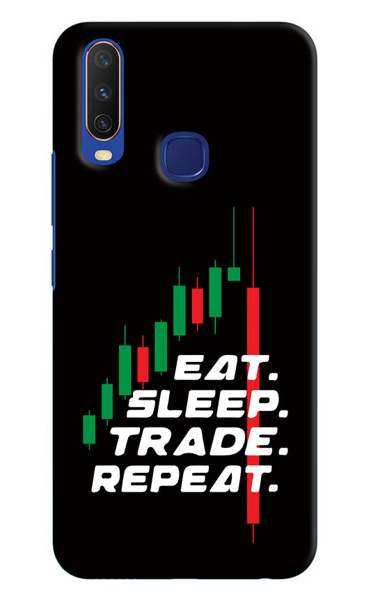 Eat Sleep Trade Repeat Vivo Y11/Y12/U10 Hard Case Back Cover by Casekaro