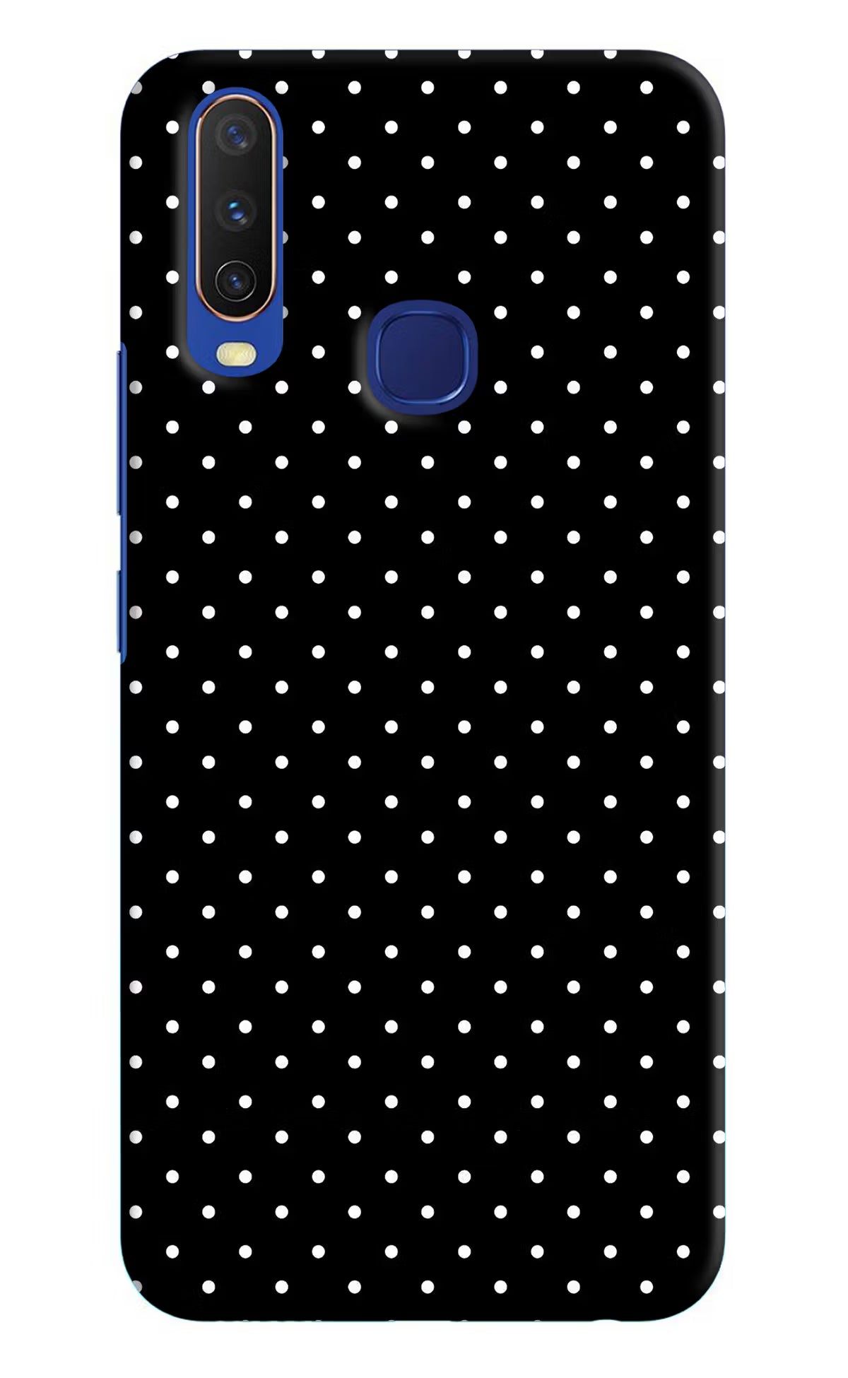 White Dots Vivo Y11/Y12/U10 Hard Case Back Cover by Casekaro